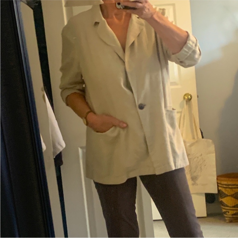Linen blend loose fit jacket from Nordstrom